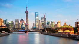 shanghai skyline,view from suzhou river